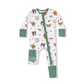 Woodland Animal Faces 2 Way Zipper Romper