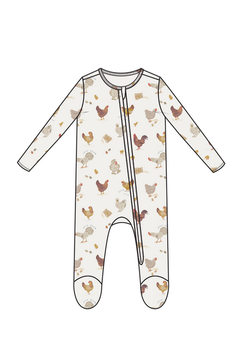 Collector Chickens- 2 Way Zipper Footie