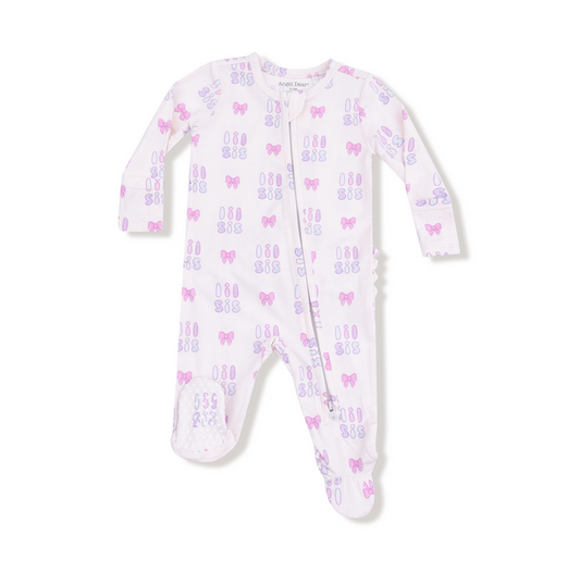 Lil Sis- 2 Way Zipper Footie