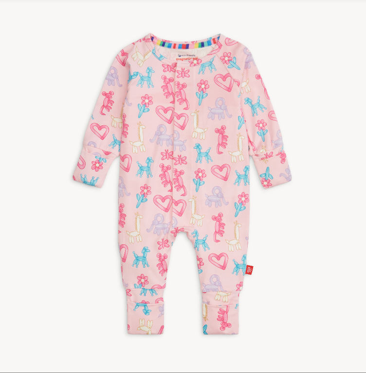Pink Party Animals Glow In The Dark Modal Convertible Coverall
