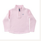 Pink Tulle Quilted Zip Pullover