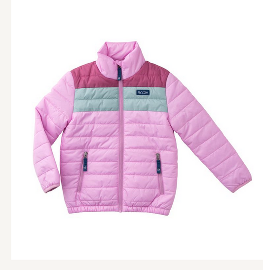 Orchid Colorblock Puffer Jacket