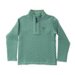 Frosty Spruce Quilted Zip Pullover