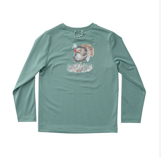Frosty Spruce Long Sleeve Performance Shirt