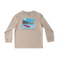 Trench Coat Heather Long Sleeve Cotton T-shirt
