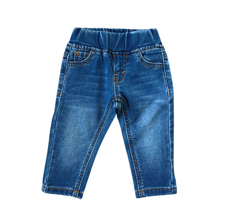 Mid Blue Wash Denim Baby Jeans