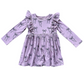 Lavender Bow Ruffle Dress
