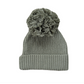 Olive Knit Pom Hat