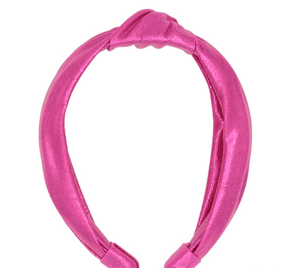 Top Knot Headband // Hot Pink