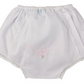 Vintage Bow Collection Diaper Cover // White
