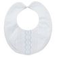 Zigzag Dot Bib // Blue & White