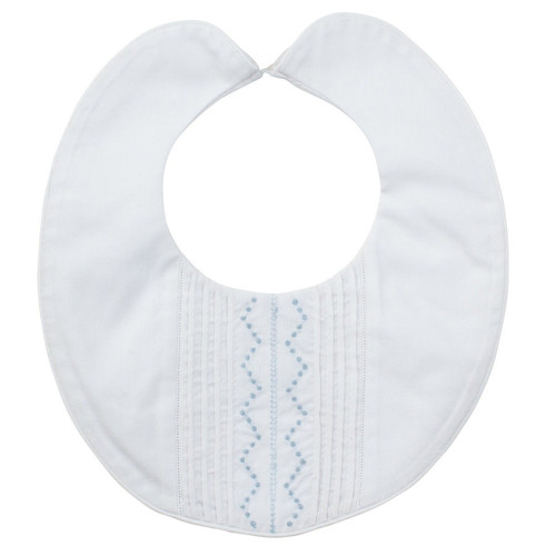 Zigzag Dot Bib // Blue & White