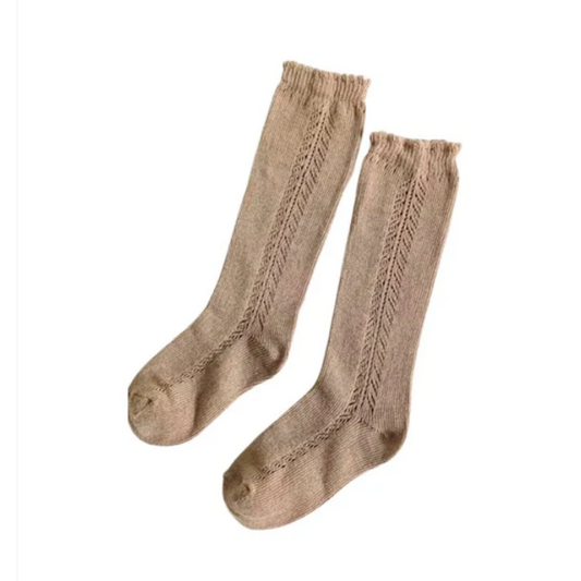 Pointelle Sock // Natural
