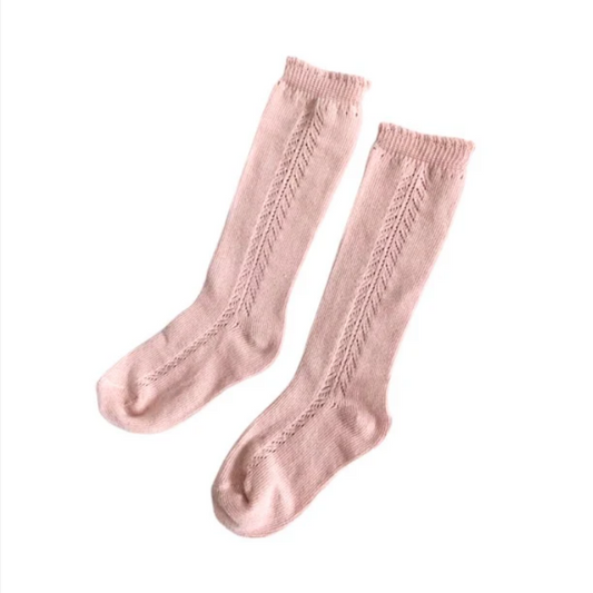 Pointelle Sock // Rose