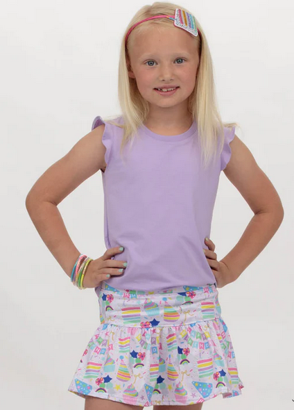 Printed Tennis Skort // Birthday Collage