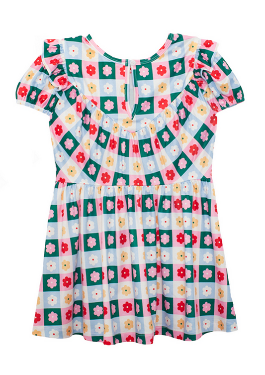 Flower Pops Dress // Pink