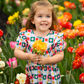 Flower Pops Dress // Pink