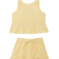Yellow tank top and short set 