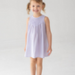 Lavender dress with beautiful smocked top