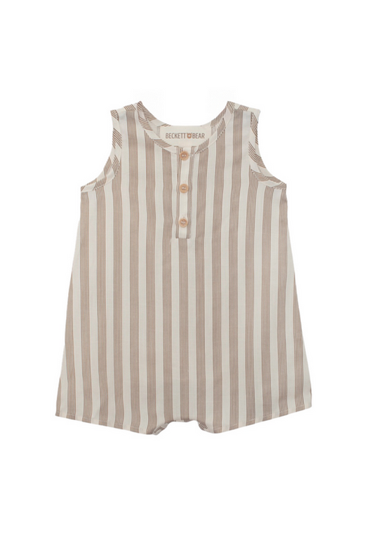 Striped tank top with buttons 