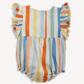 Multi Stripe Woven Tassle Bubble Romper