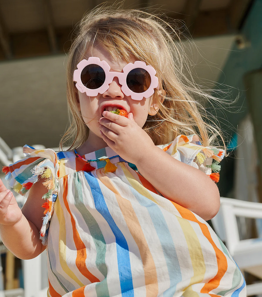 Multi Stripe Woven Fluttre Dress