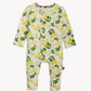 Baby onesie with lemon pattern 