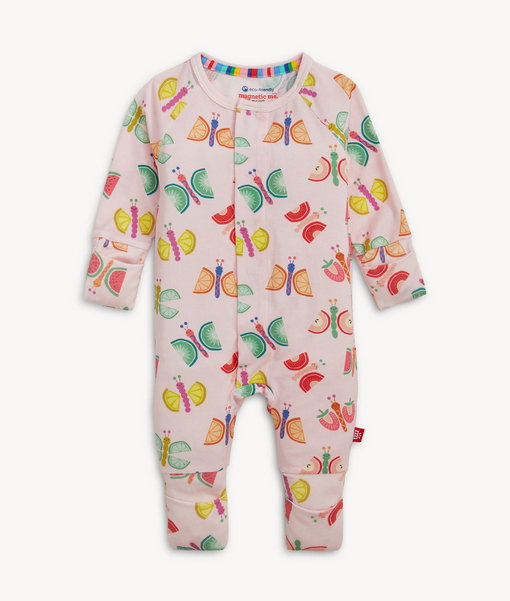 Baby onesie with colorful butterfly 