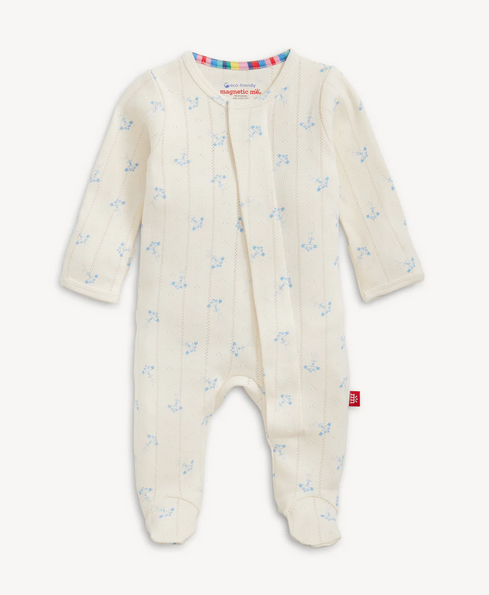 Airplane on pointelle footie