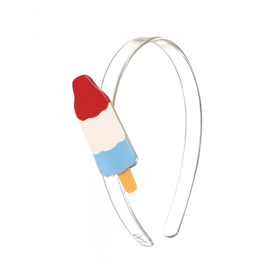 Headband with a colorful ice cream cone design 
