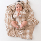 Baby Blanket // Gingham Bisque