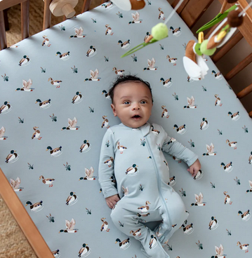 Zippered Footie // Mallard Duck