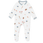 Baseball themed footie pajamas