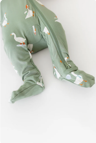 Zippered Footie // Silly Goose