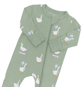 Zippered Footie // Silly Goose