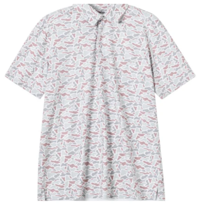 White Camo Performance Polo