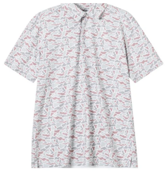 White Camo Performance Polo
