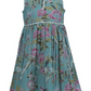 Floral dress with a white background