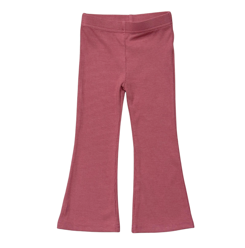 Lettuce Hem Pant Set // Rose