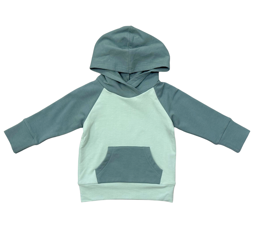Boys Raglan Hoodie // Atlantic
