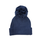 Knit Pom Hat //  Navy