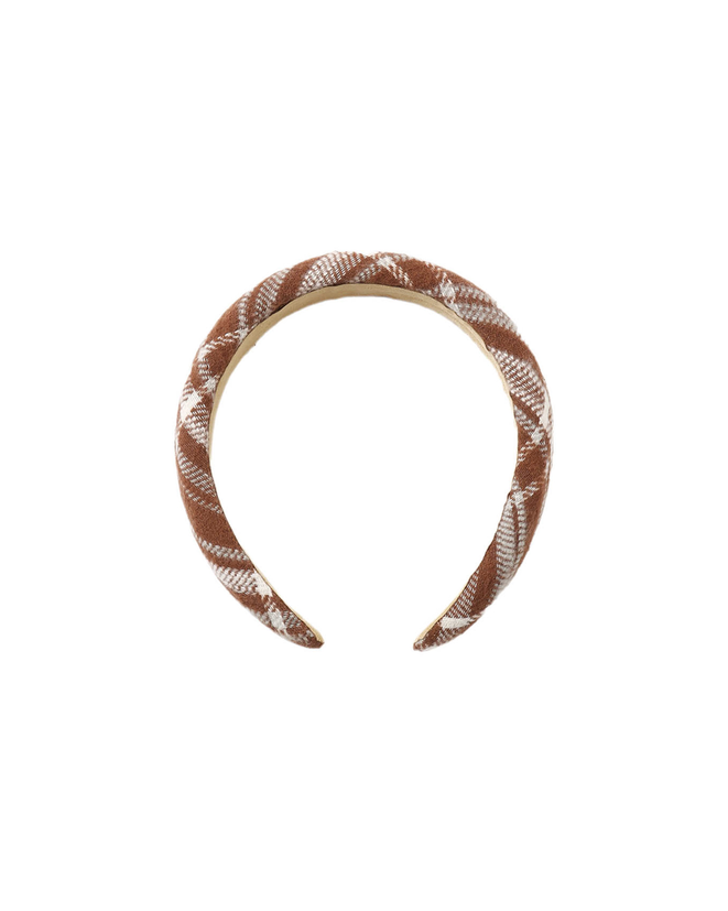 Padded Headband // Aspen Plaid