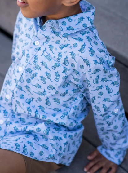 Chambray Dillo Long Sleeve Shirt