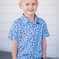 Chambray Dillo Polo Short Sleeve Shirt