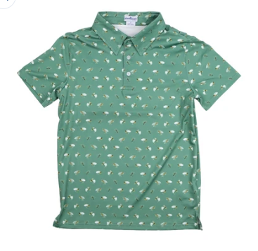 Fly Fishing Polo Short Sleeve Shirt