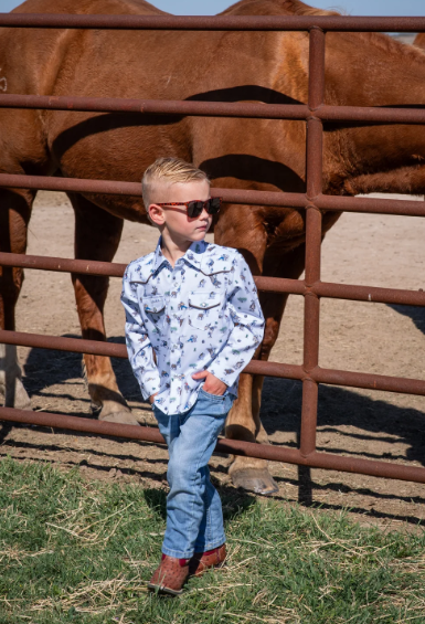 Rodeo Pearl Snap Long Sleeve Shirt