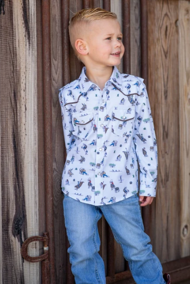 Rodeo Pearl Snap Long Sleeve Shirt
