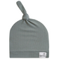 Ribbed Top Knot Hat // Moss