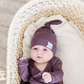 Top Knot Hat // Plum