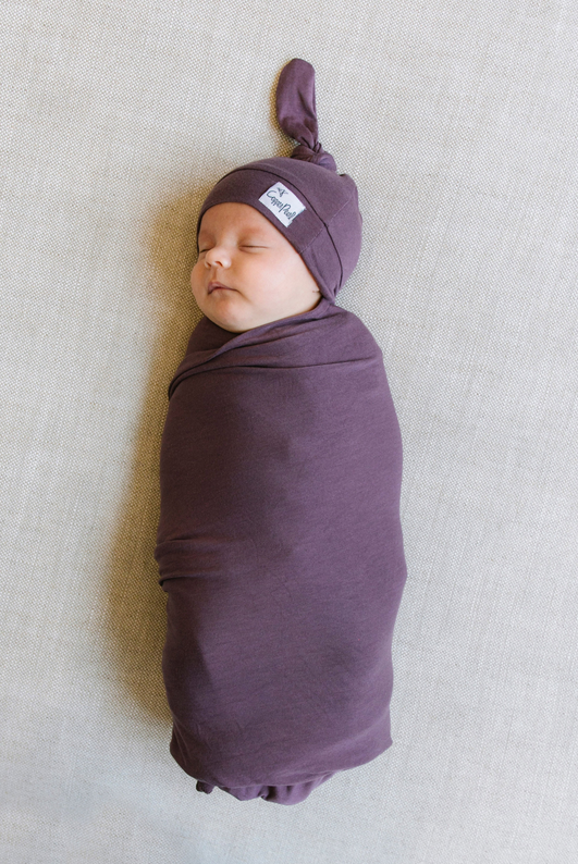 Top Knot Hat // Plum